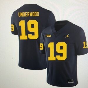 Bryce Underwood Navy Vapor Stitched Jersey